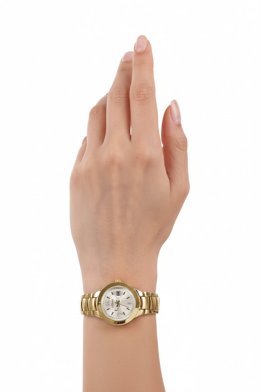 s.Oliver Damenuhr 2038590 – gold mit Seiko-Werk