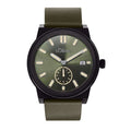 s.Oliver Herrenuhr 2035442 – olivgrün, strukturiert