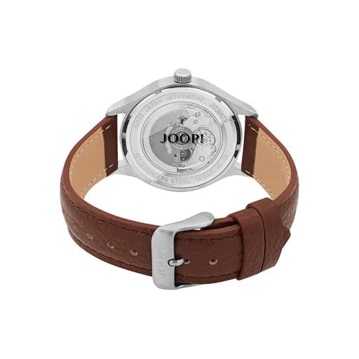 JOOP! Automatikuhr 2039579 – Herren, braunes Kalbsleder