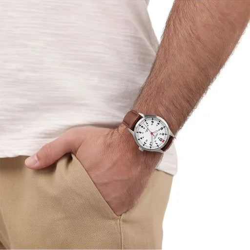 JOOP! Automatikuhr 2039579 – Herren, braunes Kalbsleder