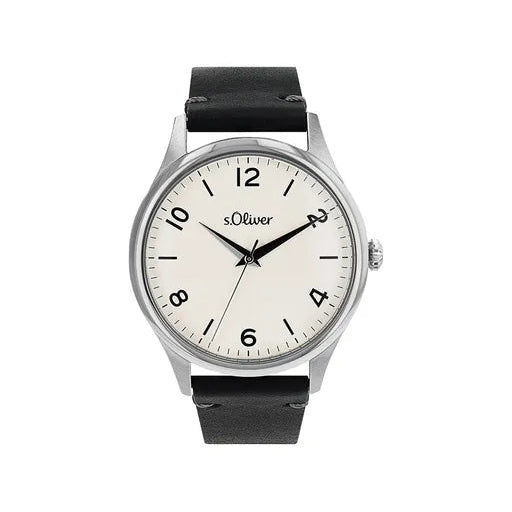 s.Oliver Herrenuhr 2033546 – Time Collection, 40 mm