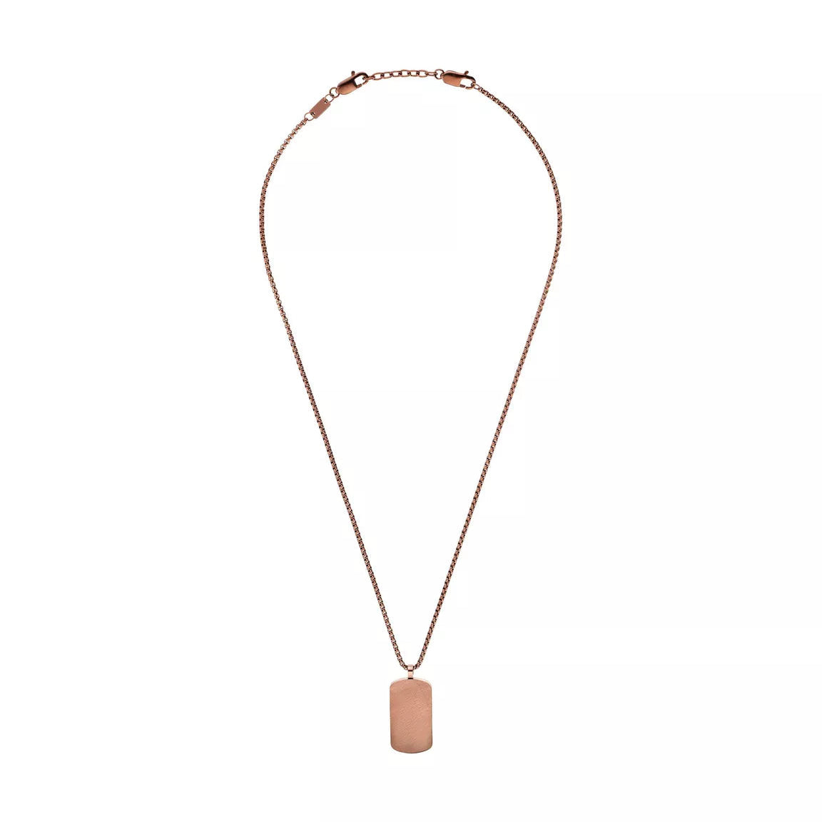 s.Oliver Dogtag-Halskette – kupfer/roségold, bicolor