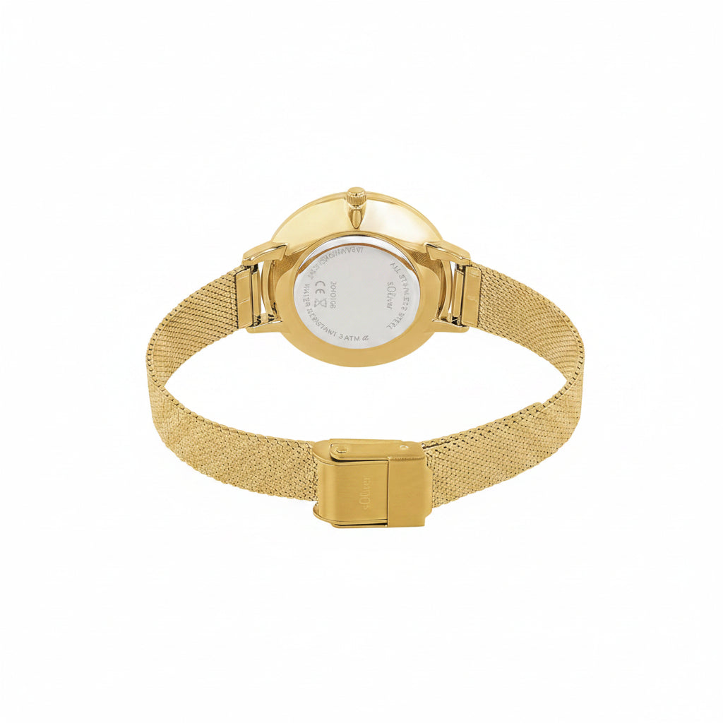 s.Oliver Uhr gold – Mesh mit römischen Ziffern