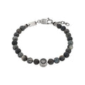 s.Oliver Perlenarmband Naturstein – grau/blau mit Stern