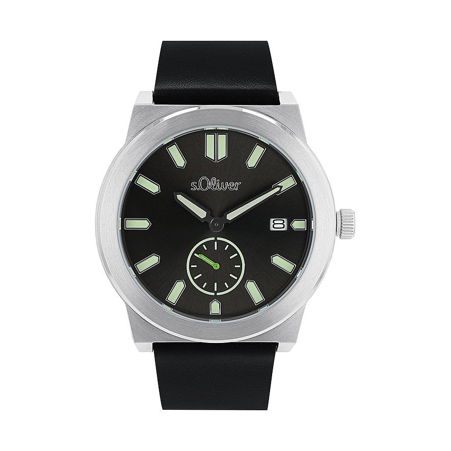 s.Oliver Herrenuhr 2035440 – kleine Sekunde, Datum