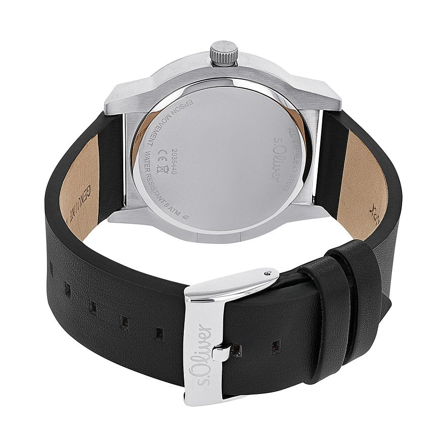 s.Oliver Herrenuhr 2035440 – kleine Sekunde, Datum