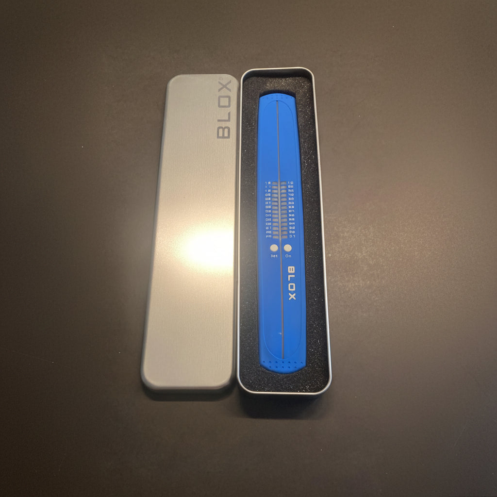 BLOX LED-Armbanduhr blau – LED-Matrix mit Metalldose