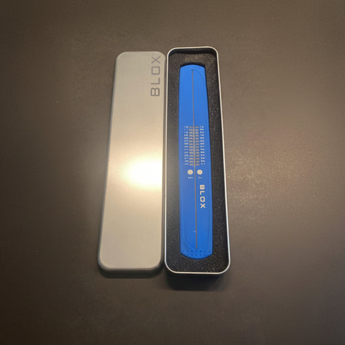 BLOX LED-Armbanduhr blau – LED-Matrix mit Metalldose