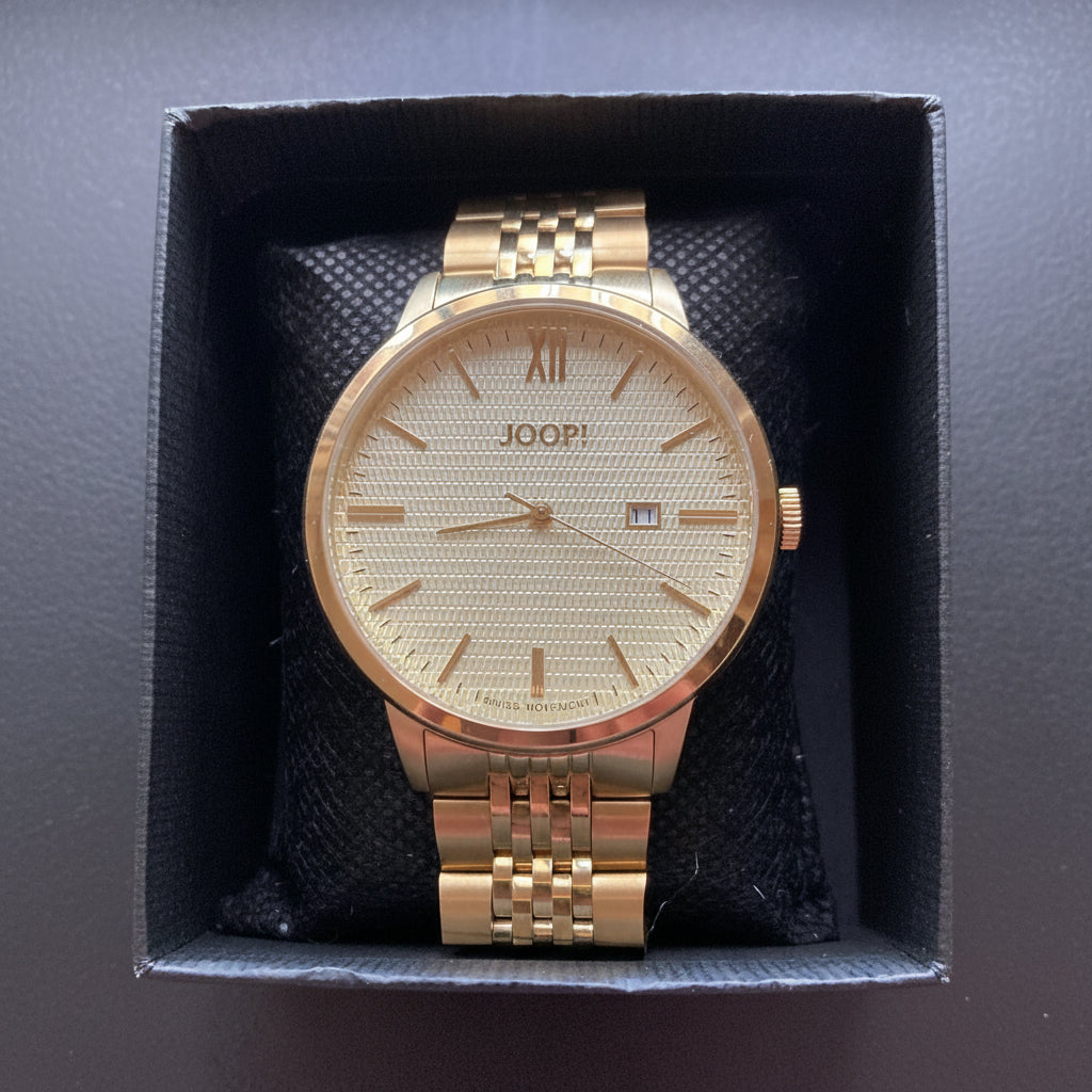 JOOP! Herrenuhr 2035688 – Gold mit Datum