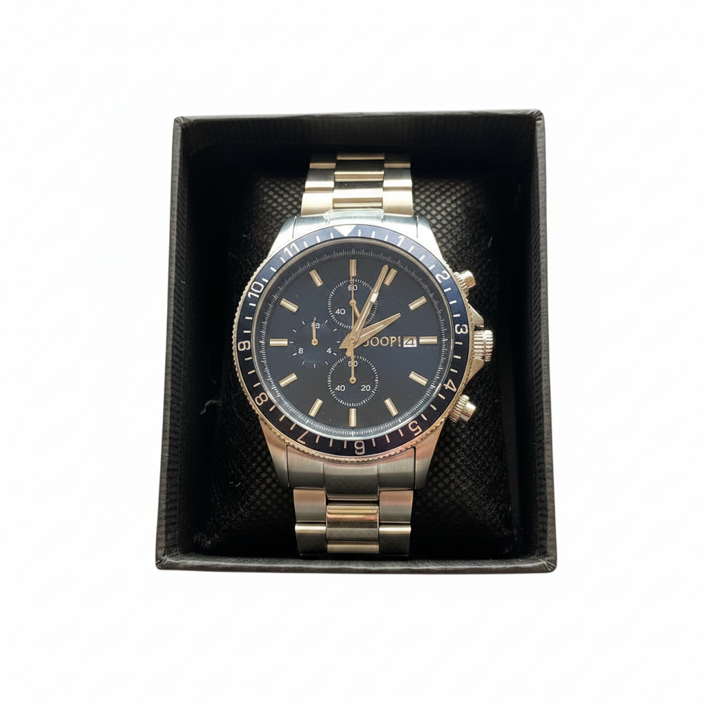 JOOP! Chronograph 2037702 – Bicolor mit blauem Zifferblatt