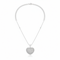 Noelani Herzkette silber – flaches Zirkonia-Herz
