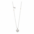 Noelani Herzkette silber – Zirkonia-Pavé an Kugelkette