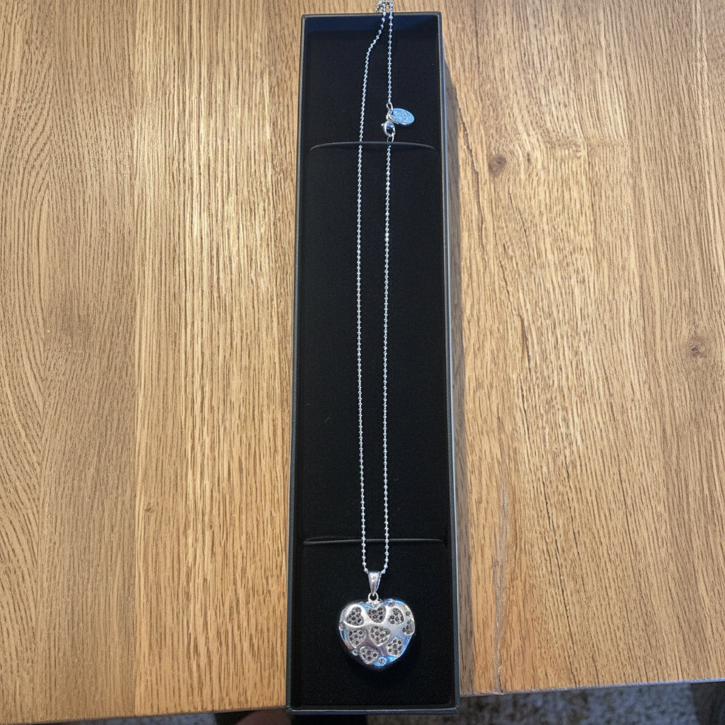Noelani Herzkette silber – durchbrochenes 3D-Herz