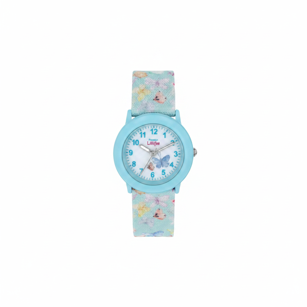 Prinzessin Lillifee Kinderuhr 2037732 – Schmetterling blau
