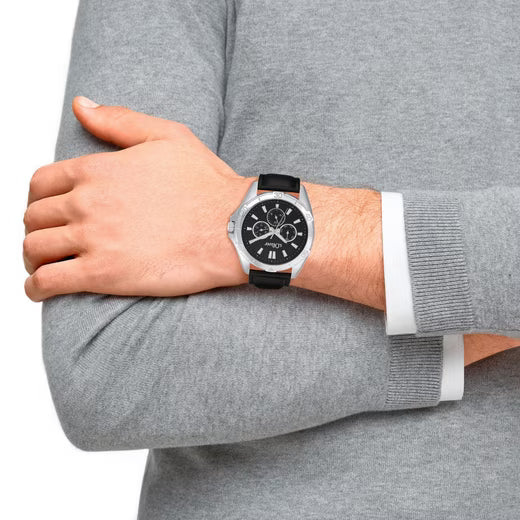 s.Oliver Herrenuhr 2034599 – Multifunktion, schwarz