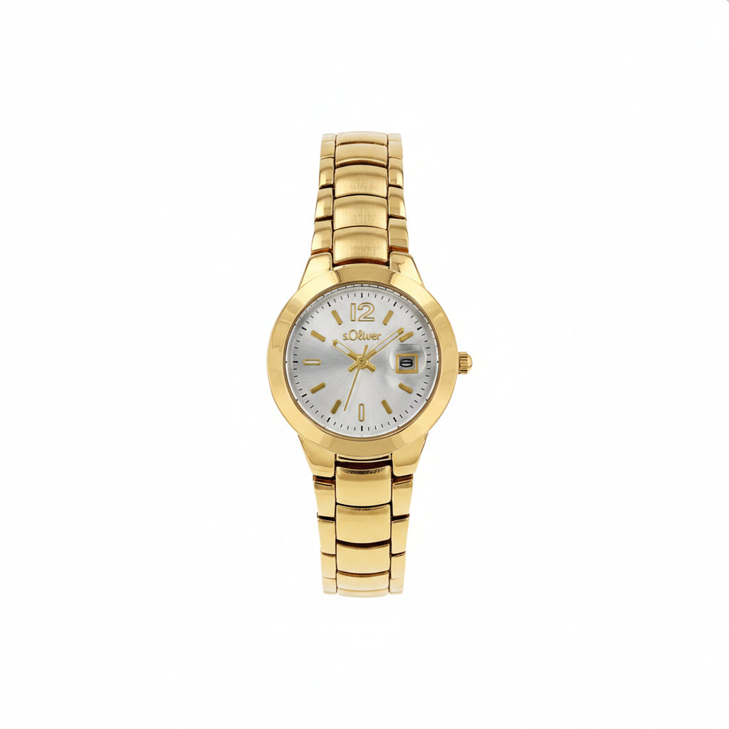 s.Oliver Damenuhr 2038590 – gold mit Seiko-Werk