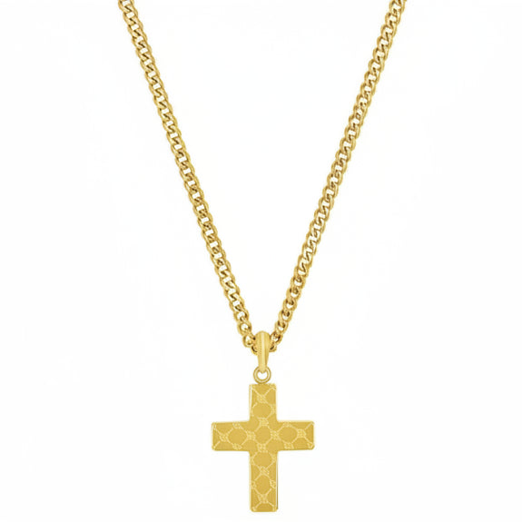 JOOP! Halskette gold – Panzerkette mit Kreuz