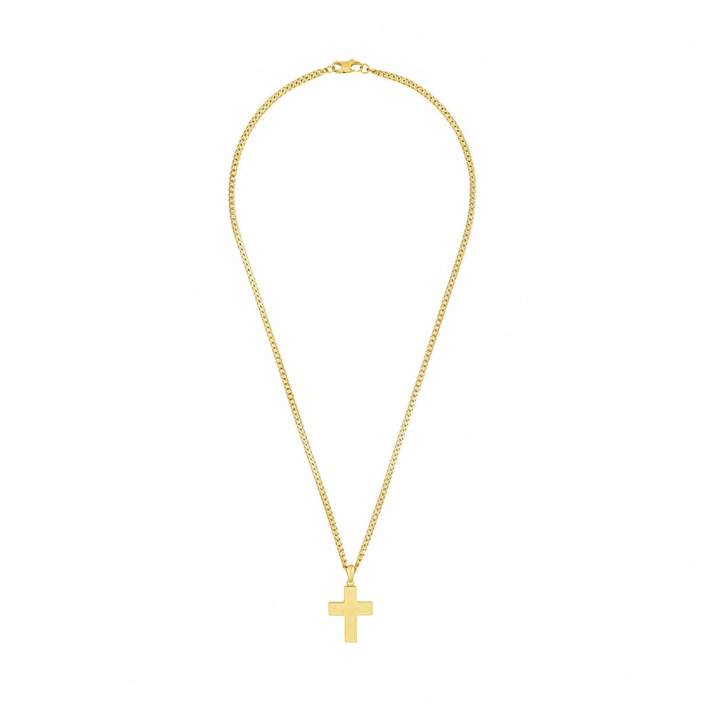 JOOP! Halskette gold – Panzerkette mit Kreuz