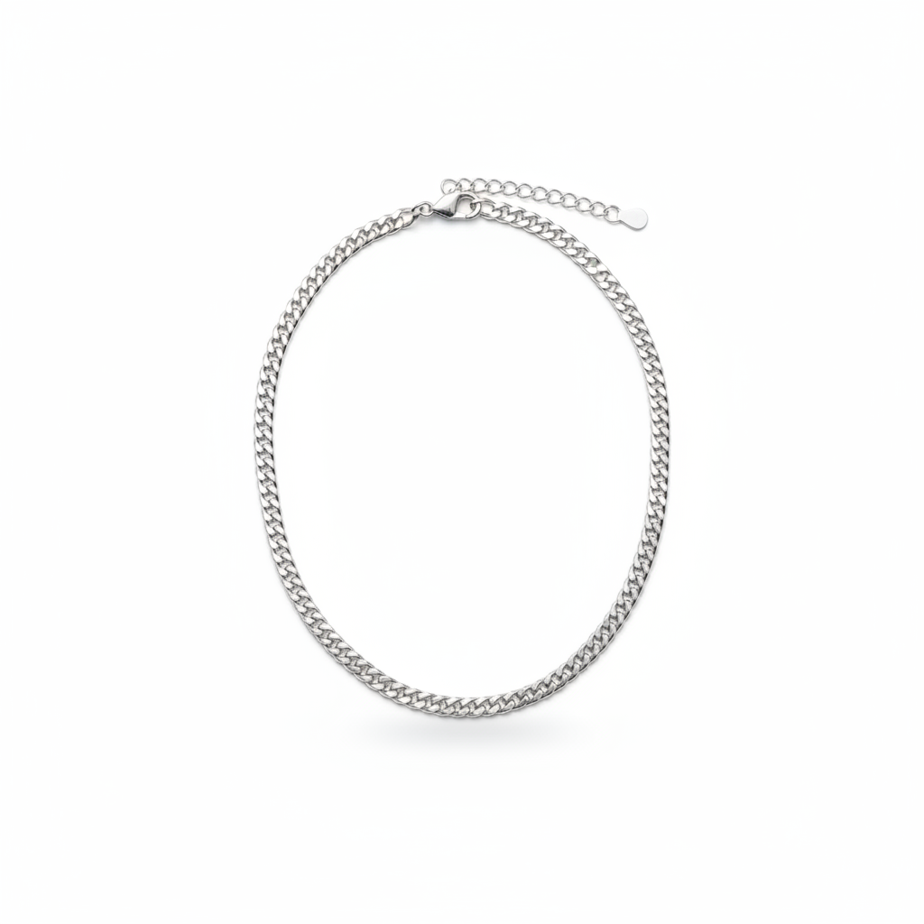 My Jewellery Halskette Silber – Panzerkette kurz