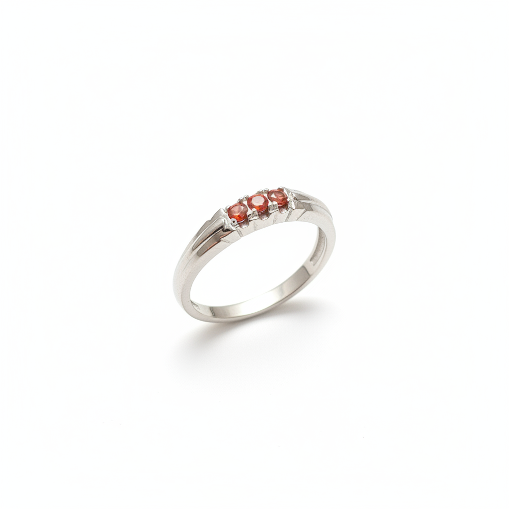 My Jewellery Ring Goldfarben – rote Steine, Größe 17