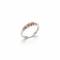 My Jewellery Ring Goldfarben – rote Steine, Größe 17