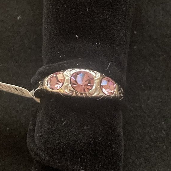 My Jewellery Ring Goldfarben mit rosé Steinen