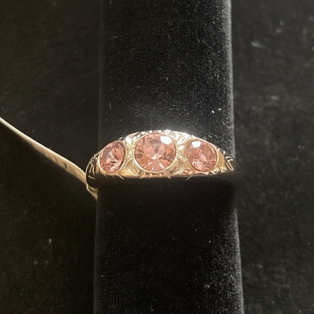 My Jewellery Ring Goldfarben mit rosé Steinen