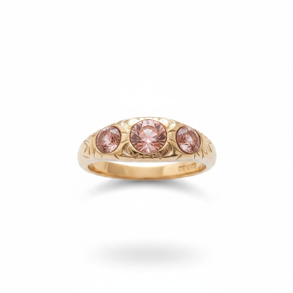 My Jewellery Ring Goldfarben – rosé Steine, Größe 17 (2. Posten)