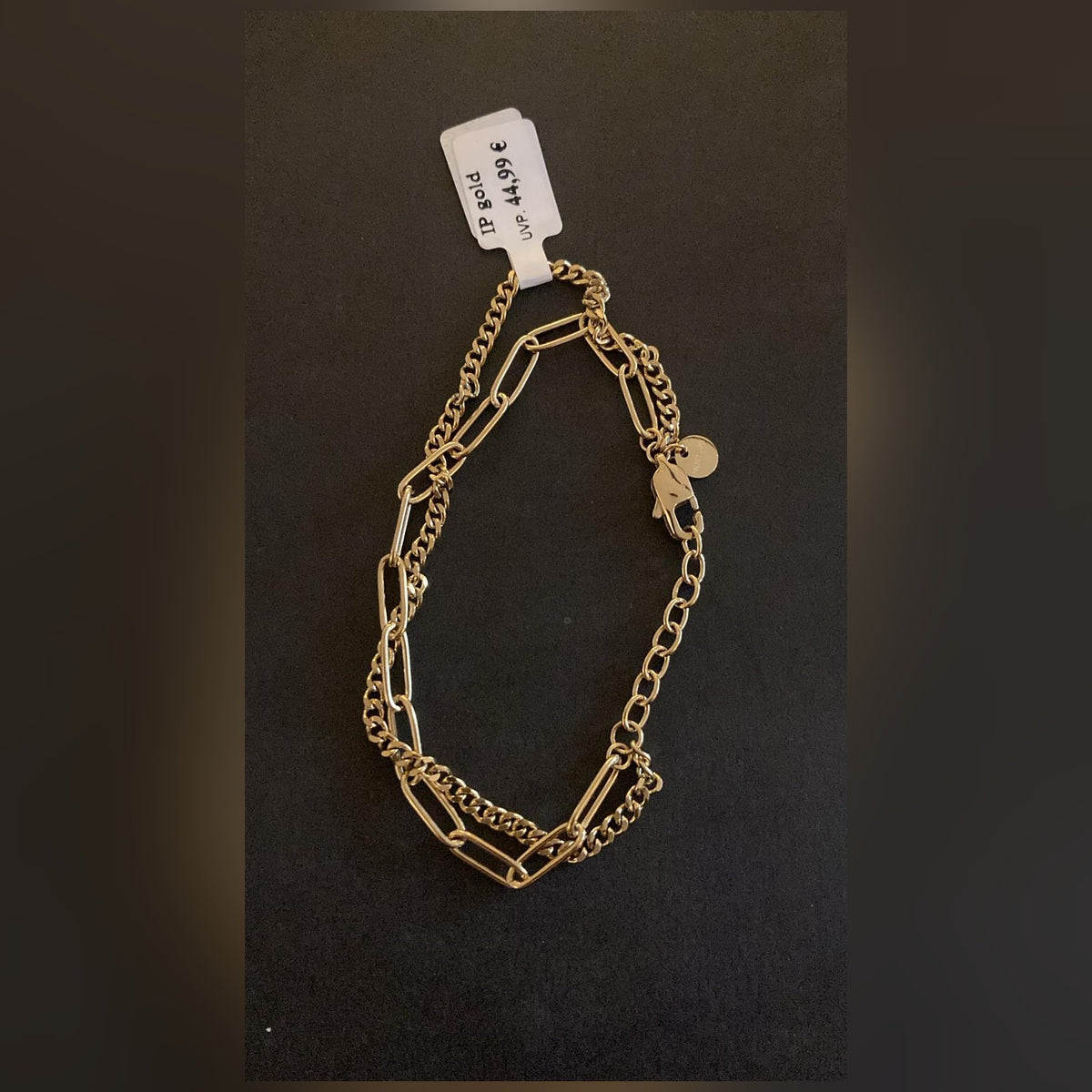 Damen-Armband Gold, Layerkette zweireihig