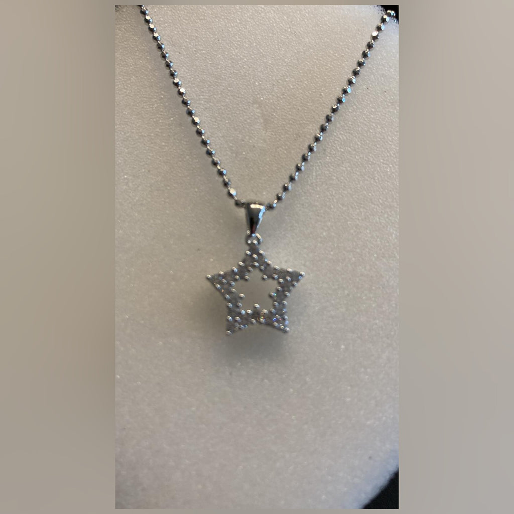 Noelani Halskette Silber mit Sternanhänger und Zirkonia