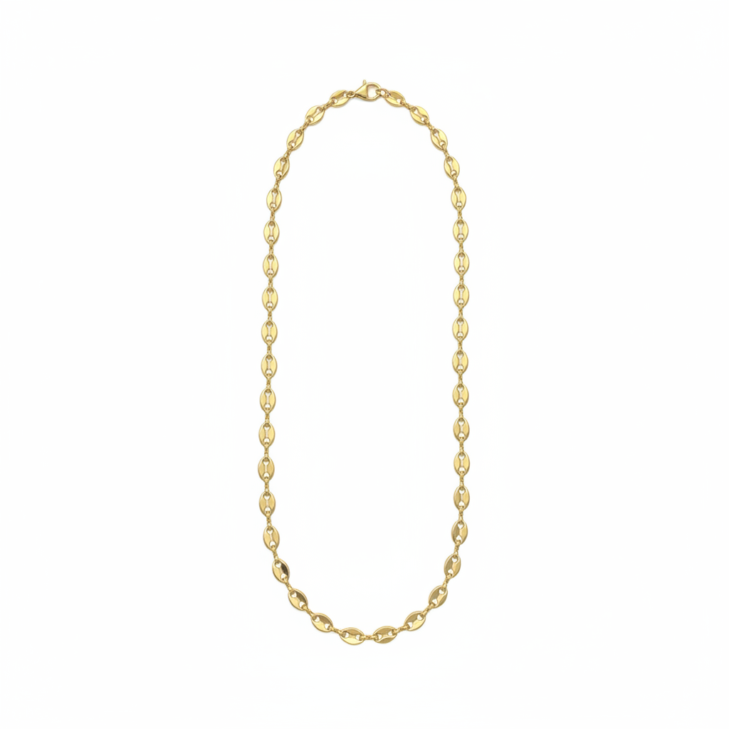 Noelani Halskette gold – Marinerglieder aus Edelstahl