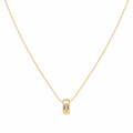Noelani Halskette gold – Schlangenkette mit Ring-Anhänger