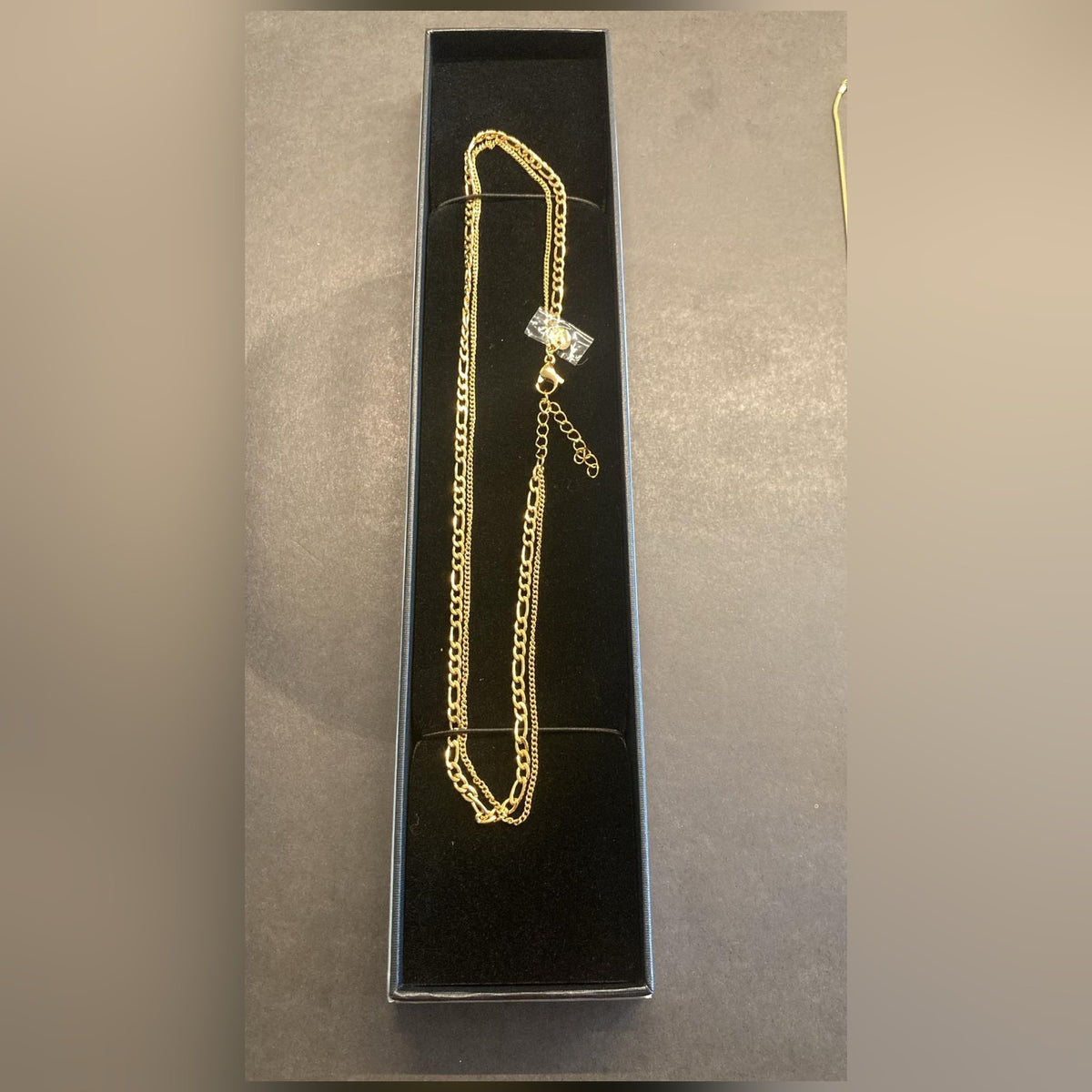 Noelani Layerkette goldfarben, zweireihig