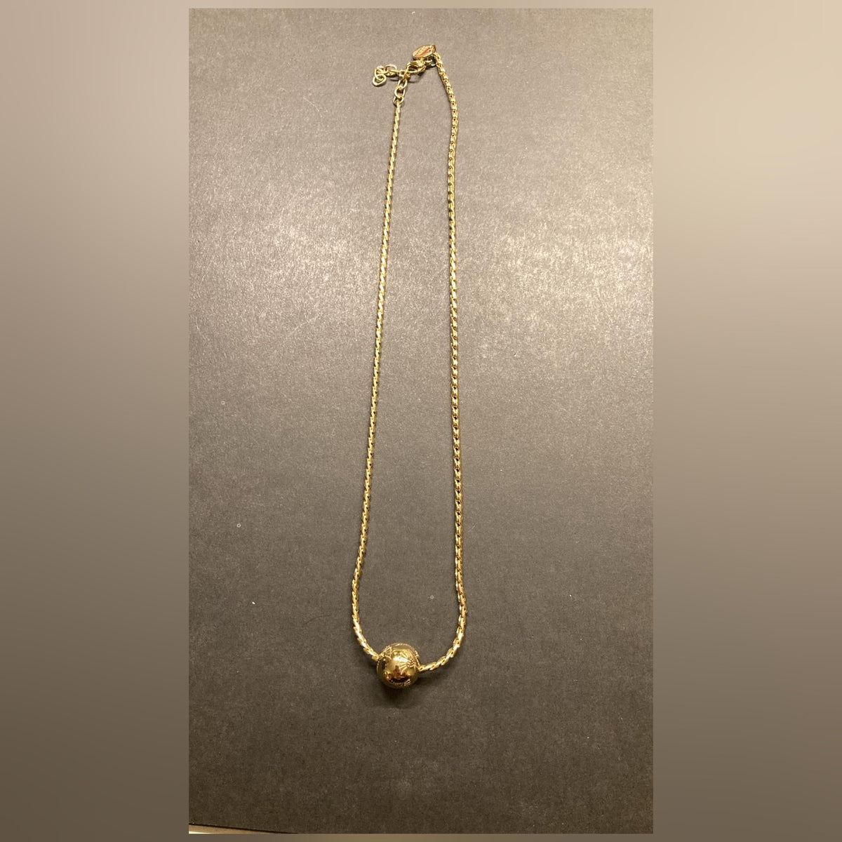 JOOP! Halskette gold, Ankerkette mit gravierter Kugel