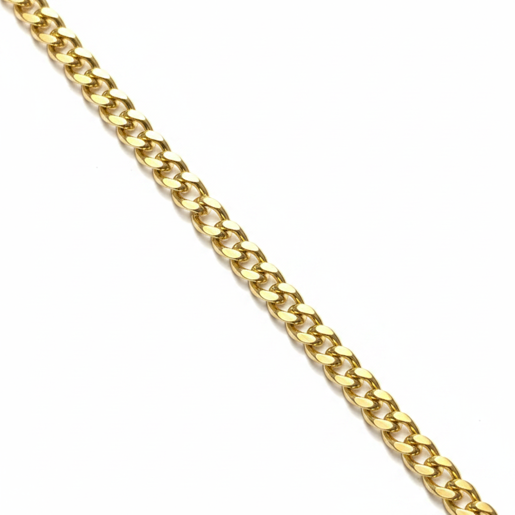 Panzerarmband gold – breite Glieder