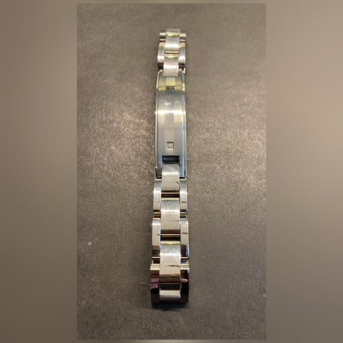 Amor Damenuhr silber mit ID-Steg und Zirkonia