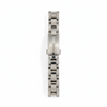 Amor Damenuhr silber – Zirkonia-Steg, Gliederarmband