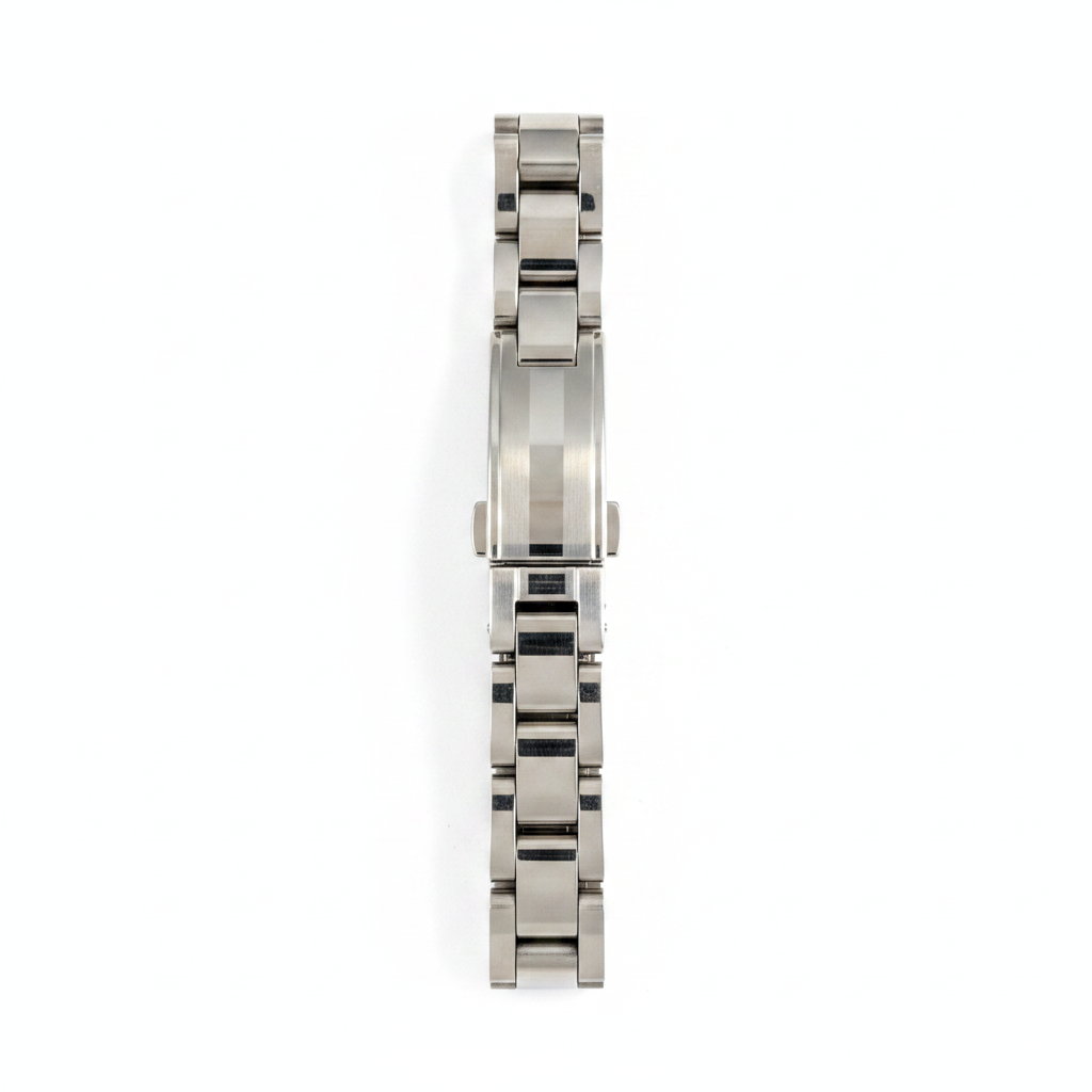 Amor Damenuhr silber – Zirkonia-Steg, Gliederarmband