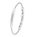 s.Oliver Cable-Armreif silber – gerippte Segmente