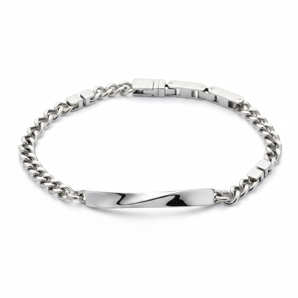 s.Oliver ID-Armband silber – poliert