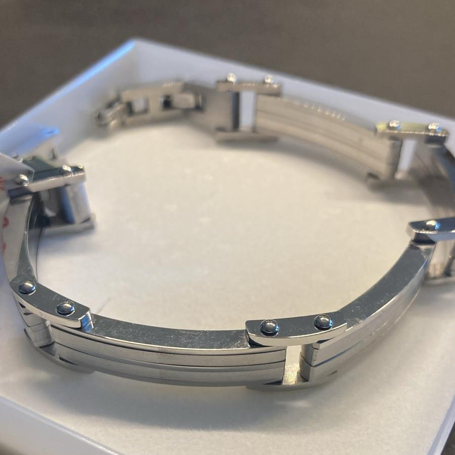s.Oliver Herren-Armband 2035530 – Segmente mit Nieten