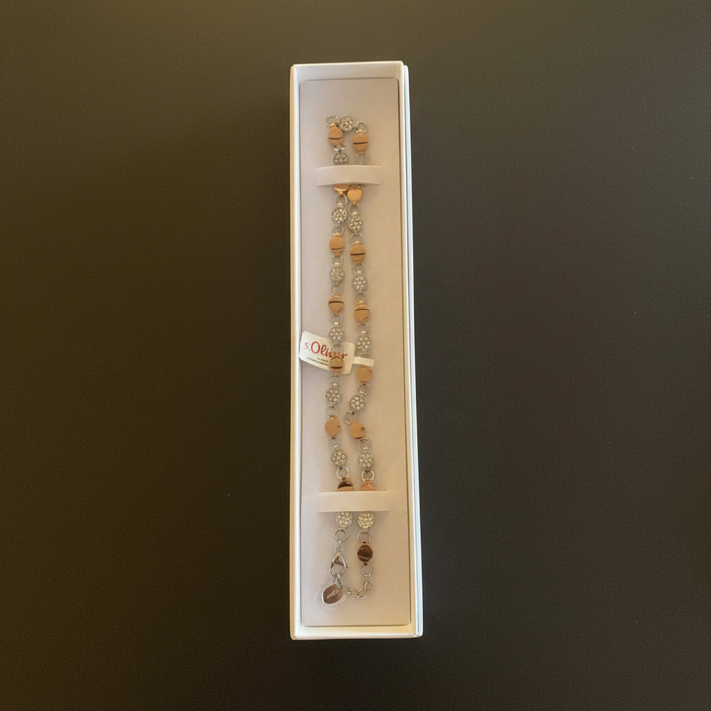 s.Oliver Collier bicolor – mit Zirkonia-Elementen